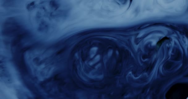 Texture acrilica con sfondo marmorizzato blu — Video Stock