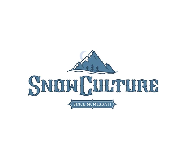 Vera cultura dello snowboard — Vettoriale Stock