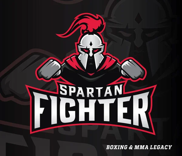 Spartan boxer fighter — Stock Vector