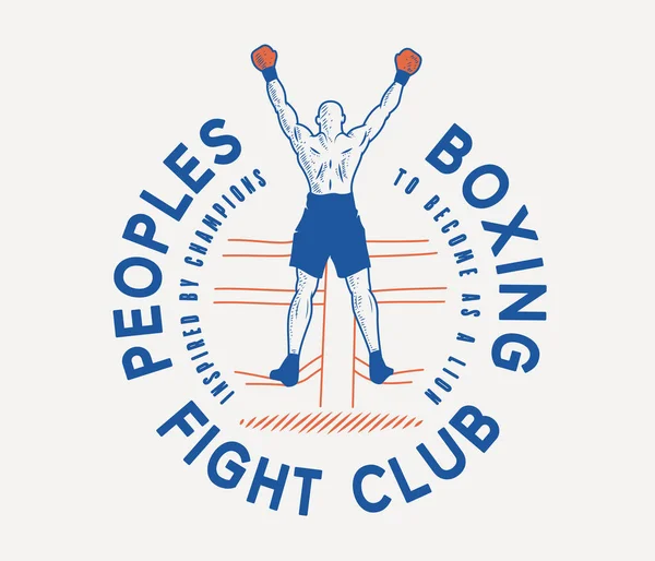Club de boxe populaire Vecteurs De Stock Libres De Droits