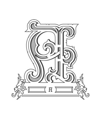 Vektör tasarımı siyah üzerine beyaz Alfabe harf A hakkında