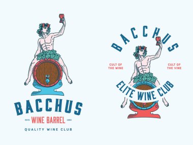 Bacchus Wine Club colored clipart