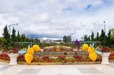 Dalat şehrinde, Vietnam Dalat çiçek Parkı