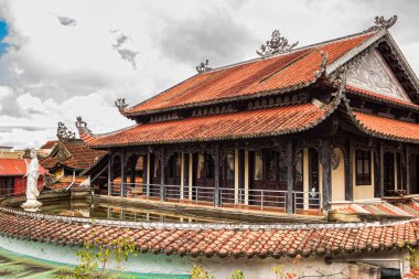 Linh Phuoc porcelain glass Pagoda in Da Lat, Vietnam