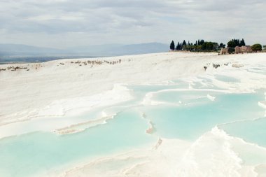 Pamukkale geçişleri Denizli, Türkiye 'de