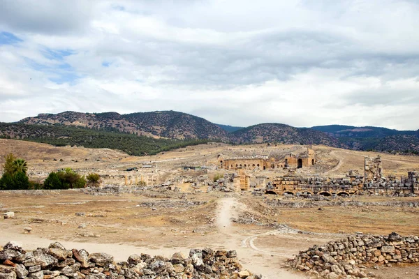 Pamukkale antic theatre i Turkiet — Stockfoto