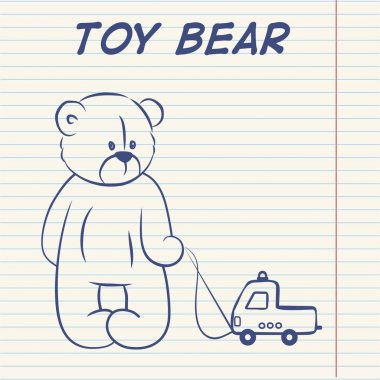 sevimli ayı illüstrasyon vektör