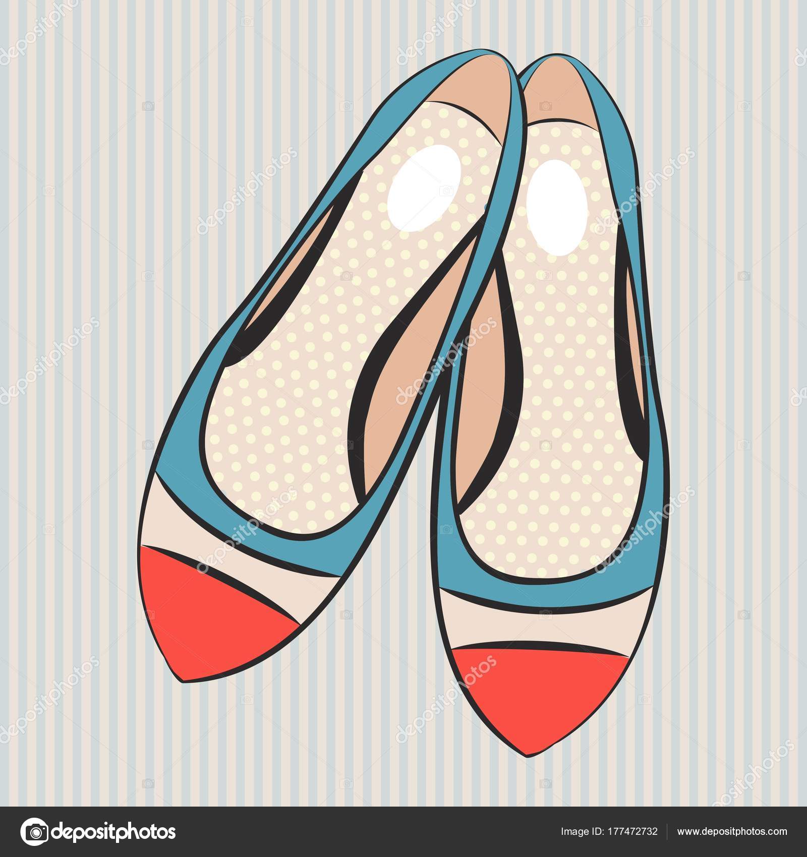 Fashion Vector Flat Shoes Women Stock Vector by Caupona 177472732