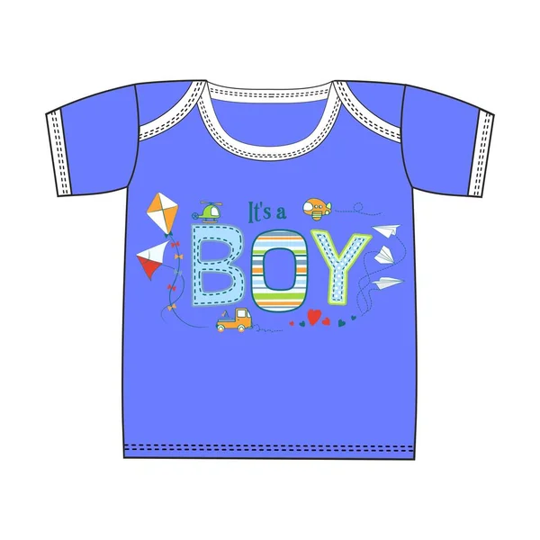 Ropa linda de moda vectorial para niño recién nacido — Vector de stock