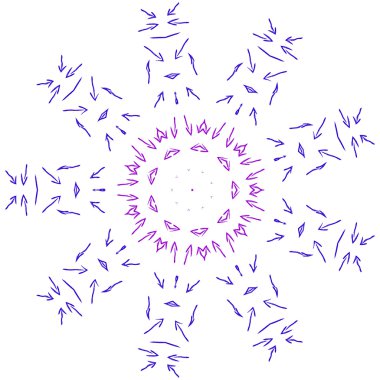 Vektör el çizilmiş oklar ayarlandı