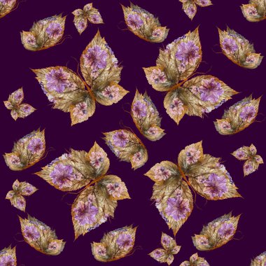 arka plan kelebekler çeşitli çiçek yaptı