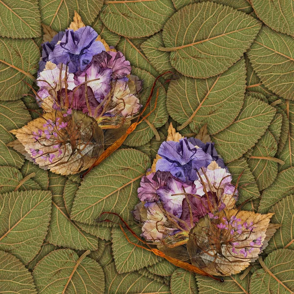 Fondo hecho de mariposas de varias flores — Foto de Stock