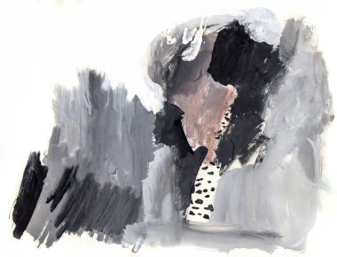 siyah beyaz çocuk çizim huş ağacı