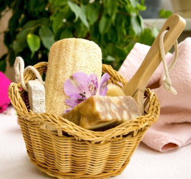 Deniz tuz kristallerinin banyo, ponza, Orsa, alstroemeria akış için