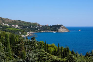Cape Plaka görünümünü. Partenit, Crimea