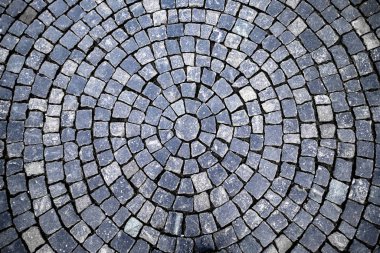 Fragment of a stone pavement in St. Petersburg