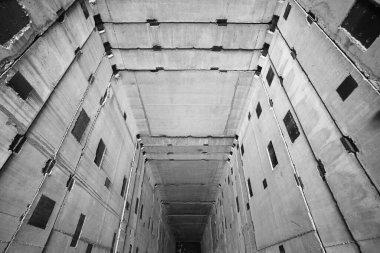 Nükleer enerji santralinin beton madeni.