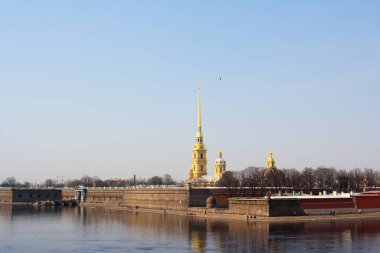 Peter ve Paul Katedrali, görüntülemek Neva nehir, Saint Petersburg