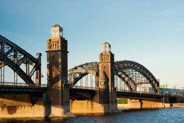 büyük Petro Köprüsü. Saint petersburg, Rusya Federasyonu.