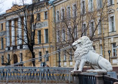 Aslanlar aslan Köprüsü'nde St Petersburg