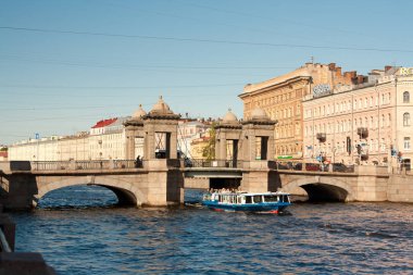 Saint - Petersburg, Rusya Federasyonu: Lomonosov köprüden Fontanka nehir St. Petersburg, Rusya Federasyonu