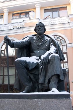 Ivan Sergeyevich Turgenev anıt. Saint Petersburg.