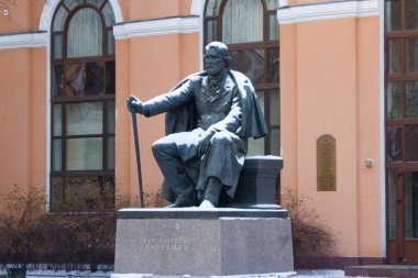 Ivan Sergeyevich Turgenev anıt. Saint Petersburg.