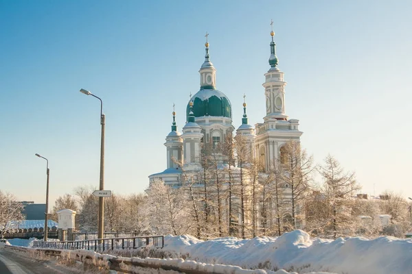 Geçerli Katedrali, St. Catherine. Leningrad Kingisepp oblast, Rusya kar kış