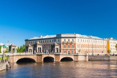 Staro-Kalinkin köprüde Fontanka Nehri, Saint - Petersburg. Petersburg, Rusya Federasyonu