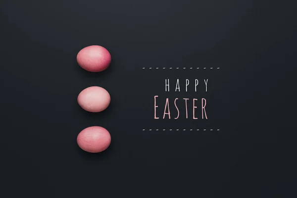Concetto Pasqua Uovo Pasqua Colorato Con Pennello Decorazioni Sullo Sfondo — Foto Stock