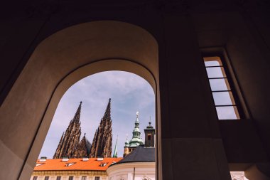 Eski Avrupa şehri - Prag güzel Barok ve Gotik mimarisi.