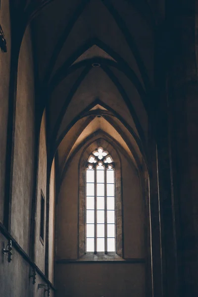 Architectuur Van Gotische Meesterwerk Van Praag Interne Weergave Het Gotische — Stockfoto