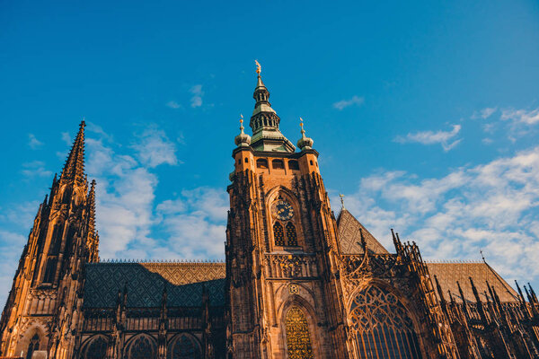 Beautiful baroque and gothic architecture of old European city - Prague.