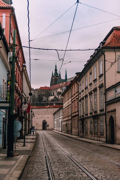 Tourism in Europe , the street of old town Prague .