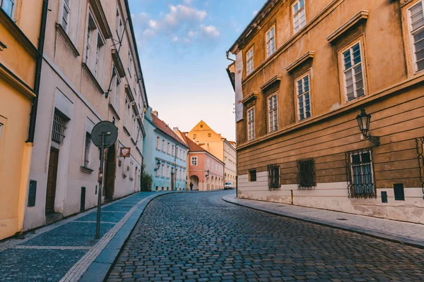 Tourism in Europe , the street of old town Prague .