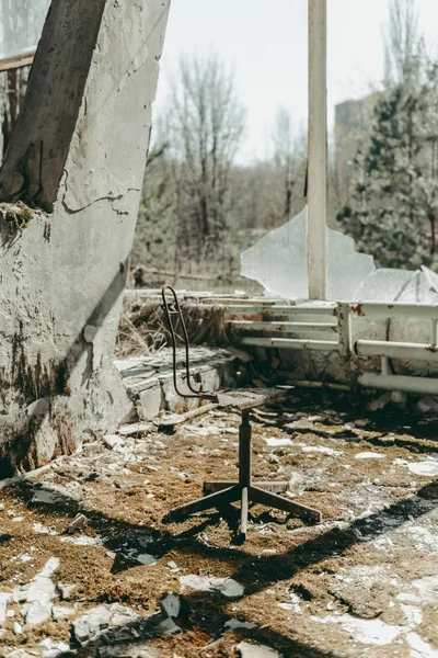 Chernobyl, Ucrânia. Dentro da cidade abandonada de Pripyat deixou após o desastre nuclear de Chernobyl . — Fotografia de Stock