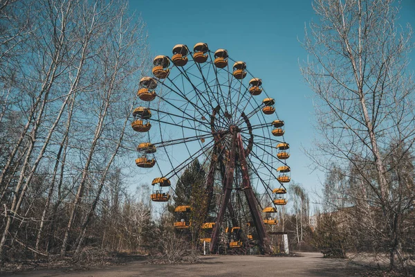 Eğlence Parkı. Chernobyl felaket. - Stok İmaj