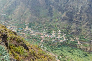 Manzara görünümü üzerinde Vadisi, Valle Gran Rey