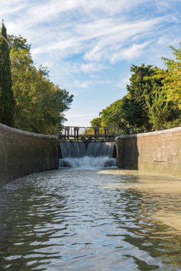 Canal du Midi, Carcassonne, Languedoc-Roussillon, Fransa