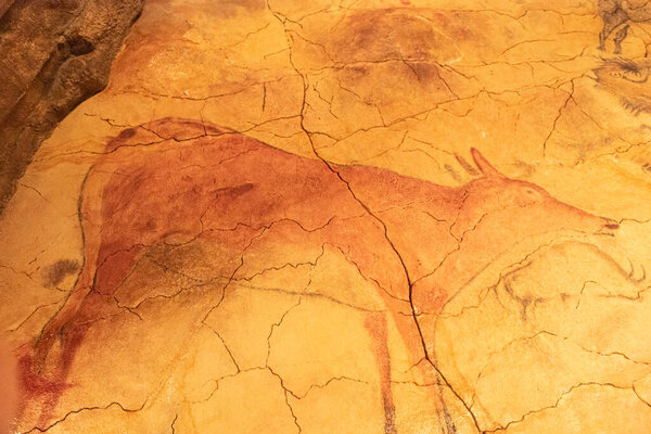 Пещеры Альтамира, Кантабрия. Испанский рок-арт. Это самое высокое изображение наскальной живописи в Испании
