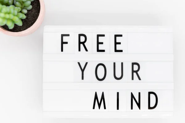 Free your mind - relaxation or meditation concept