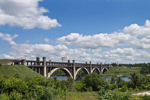 bridge in Zaporozhye