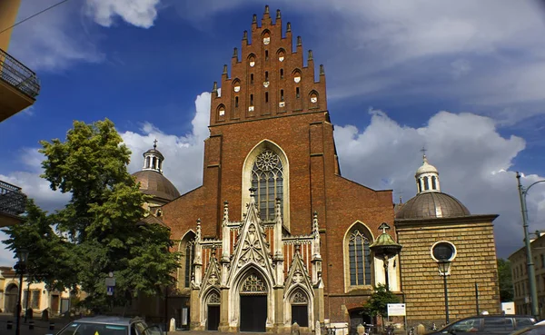 Dominikanerkirche Krakau Polen Europa Christlich Katholische Kirche Europäische Sehenswürdigkeiten — Stockfoto