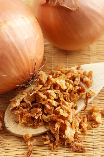 Geröstete knusprige Zwiebeln — Stockfoto