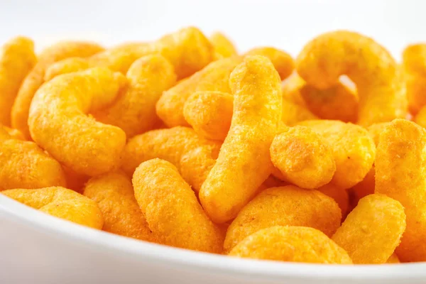 Cheese puff snacks — Stock Photo, Image