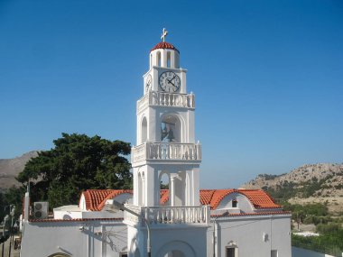 Sokaklar şehrin, Rhodes, Yunanistan