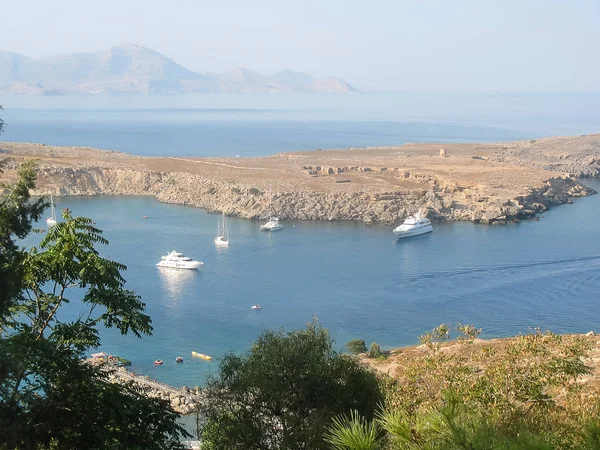 Deniz görünümü manzara Rodos üstten