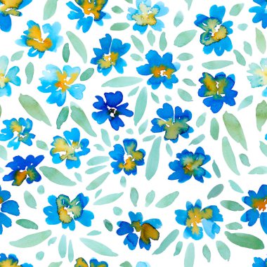 Suluboya kusursuz desen