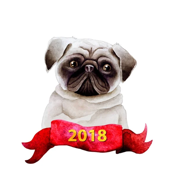 Köpek suluboya resim