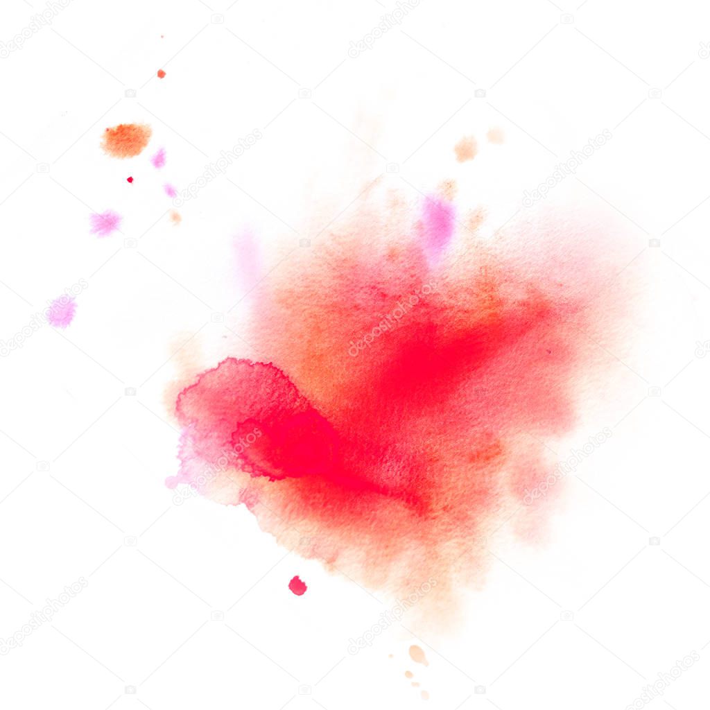 Watercolor stain. The image can be used in the design of the element, as well as the constituent part of the logo